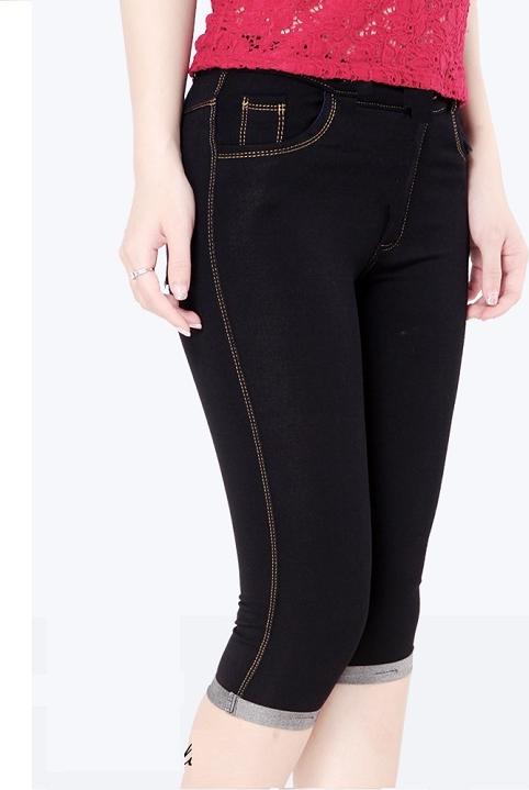 Quần Legging lửng thun giả Jeans cao cấp