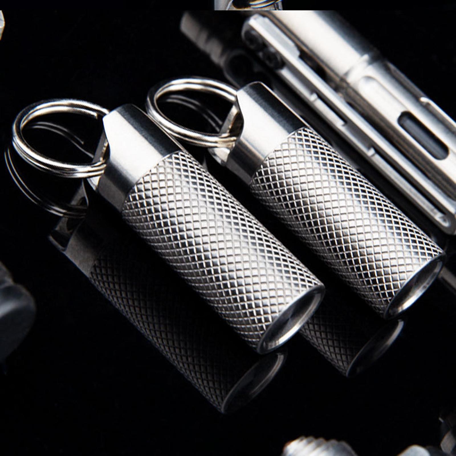 Waterproof Medication Pill Box Pill Fob Bottle Case Capsule Bottle for Hiking Camping