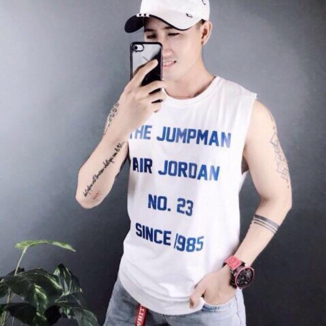 Áo thun tanktop ba lỗ no 23 nách sâu chuẩn gym