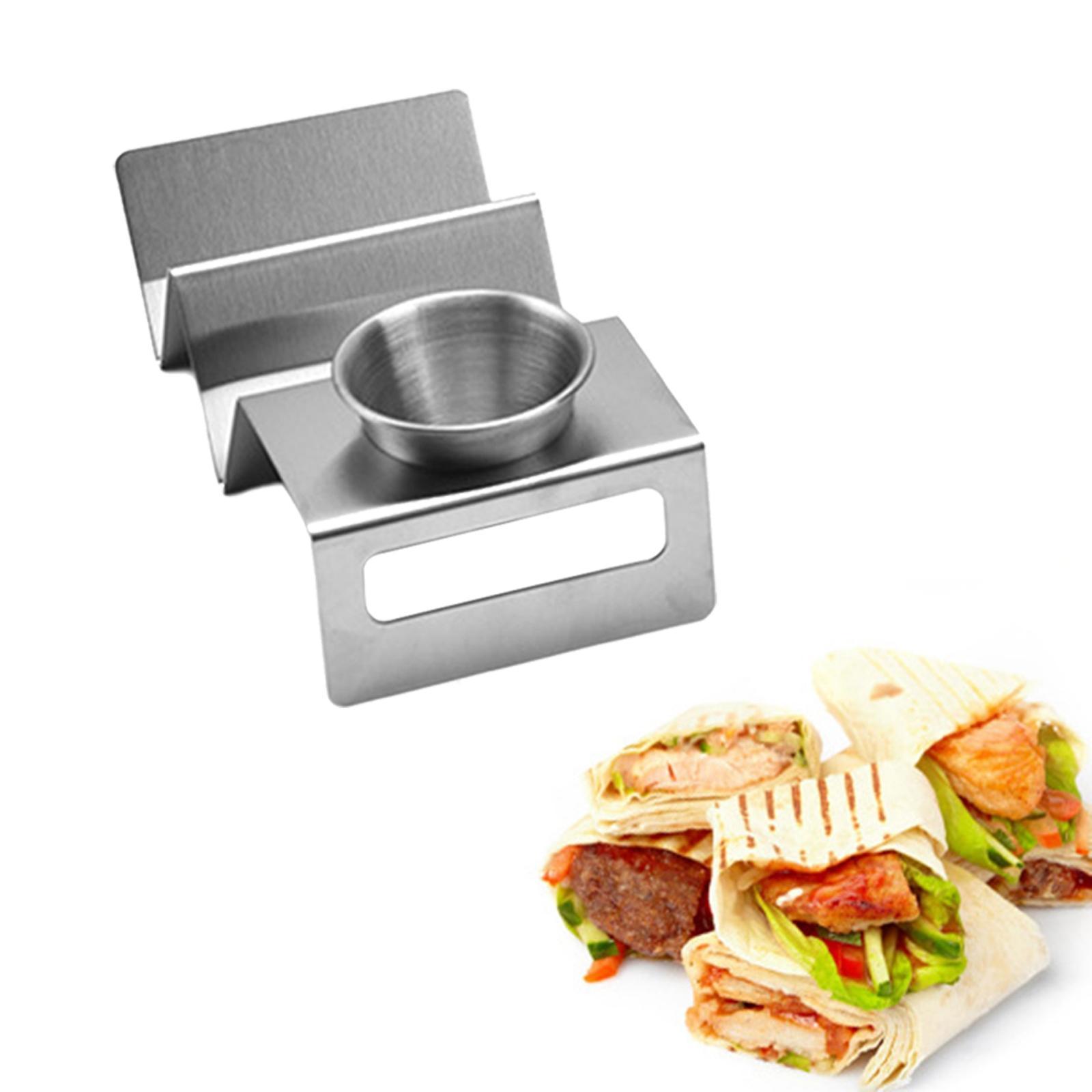 Taco Holder Stand Plate Hot Dog Holder Server for Picnic, Party, Festivals