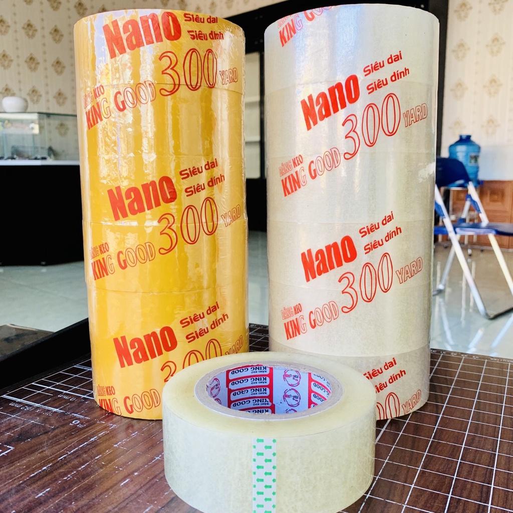 Cuộn băng keo Nano siêu dính , siêu dai gói hàng loại 300 yard ( nano loại tốt ) HJL111 - Trong