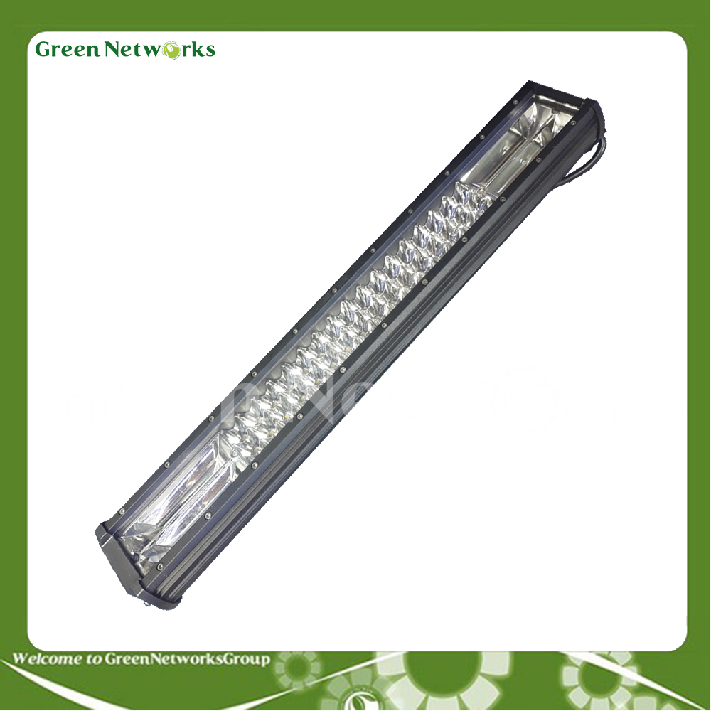 Đèn Led bar trợ sáng xe hơi xe tải 48 bóng tròn 2 màu trắng vàng Green Networks Group