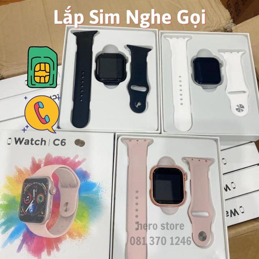 Đồng Hồ Thông Minh C6 Lắp Sim Nghe Gọi Đồng hồ gắn sim thời trang