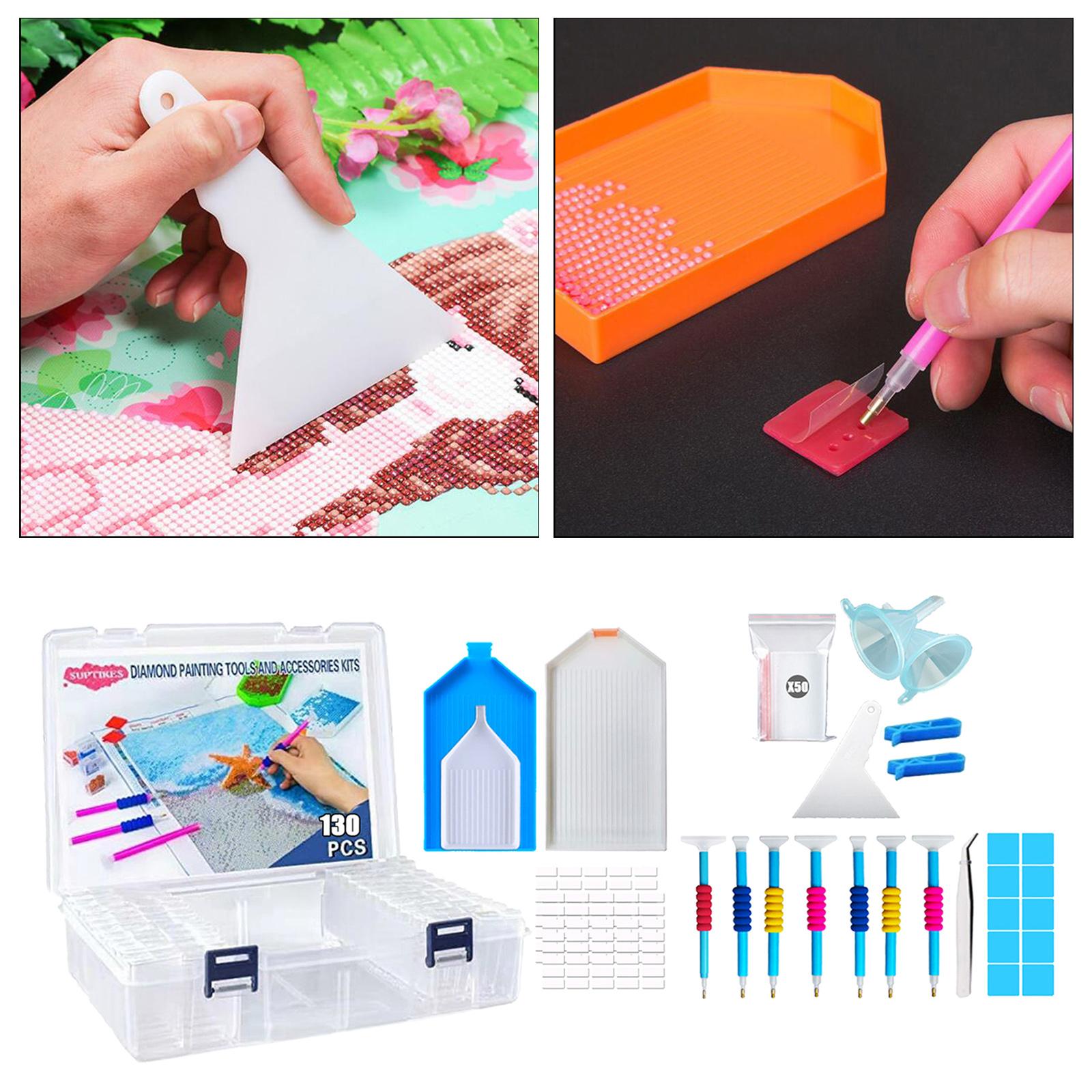 Diamond Painting Tools and Accessories with 44 Slots Diamond Painting Storage Containers Box Case for Adults or Kids, Apply to 5D Diamond Painting