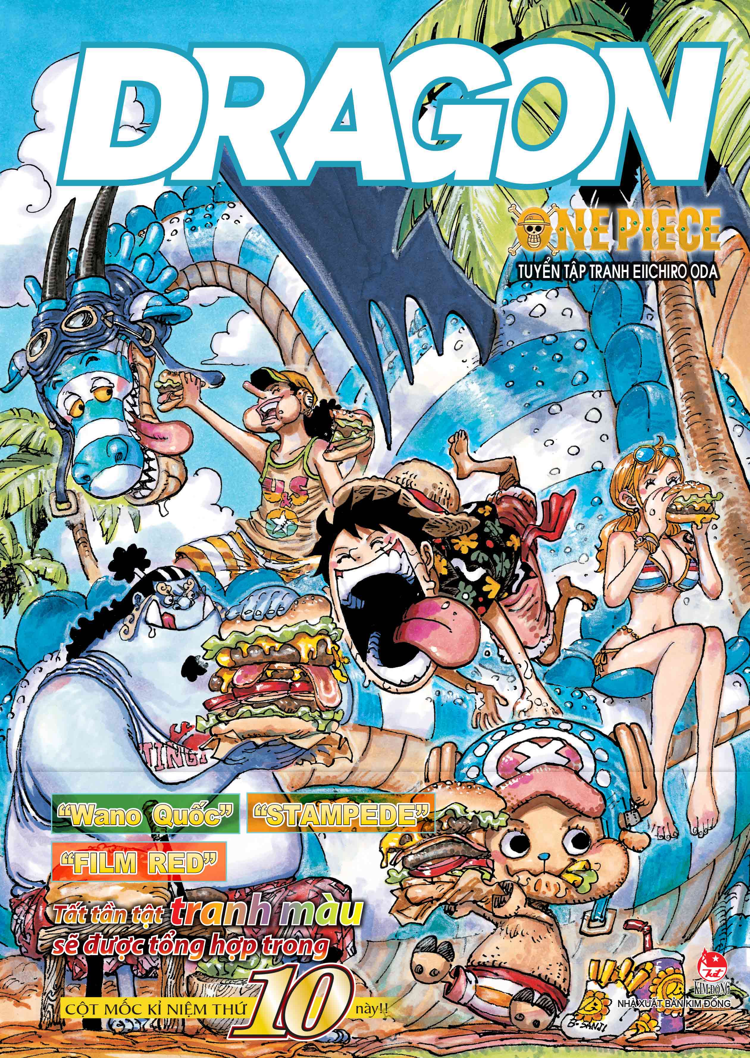 One Piece Color Walk DRAGON - Tuyển Tập Tranh Eiichiro Oda Tập 10 [Tặng Kèm Postcard Và Poster Đính Kèm Theo Sách]