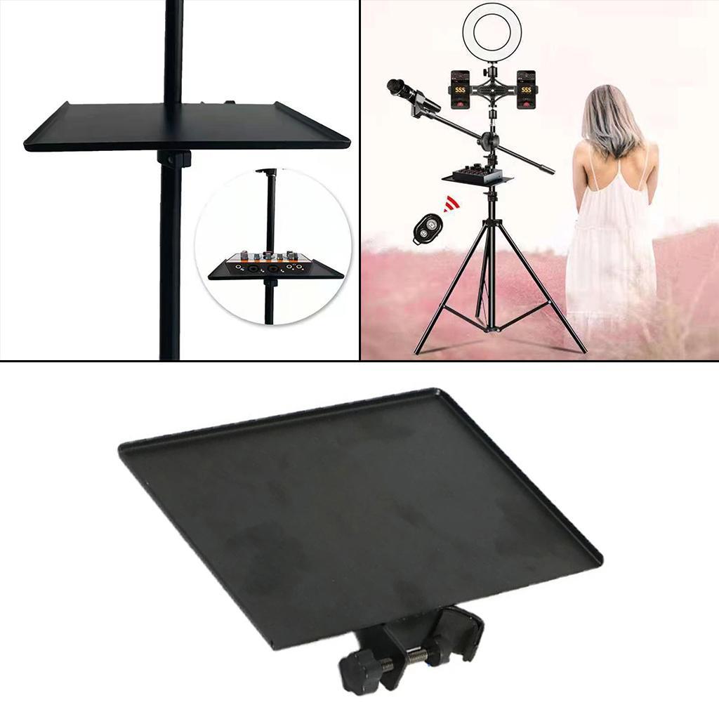 Heavy Duty Sound Card Tray Live Broadcast Microphone Stand Clip Holder Small