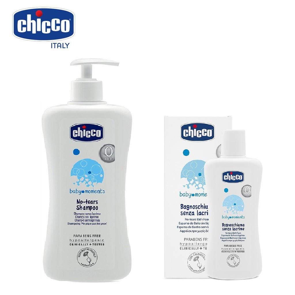 Sữa tắm gội chiết xuất Hoa cúc 0M+ Chicco cho bé 200ml