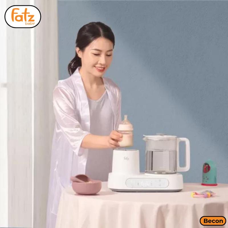 Máy đa năng điện tử Fatz Baby Multimax 9 FB9510HB, lắc sữa/đun &amp; hâm nước pha sữa, dung tích 1200ml