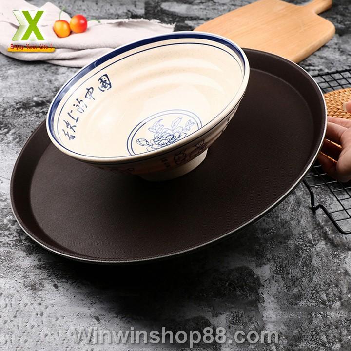 Khay tròn bưng phục vụ chống trượt 30cm - Winz.vn