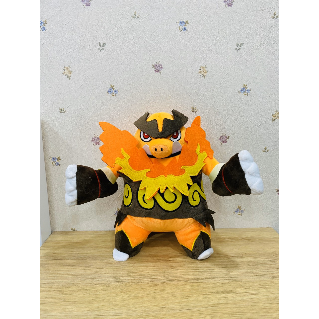 Gấu bông Pokemon Heo lửa Emboar - Tặng kèm móc khóa Pokemon cao cấp