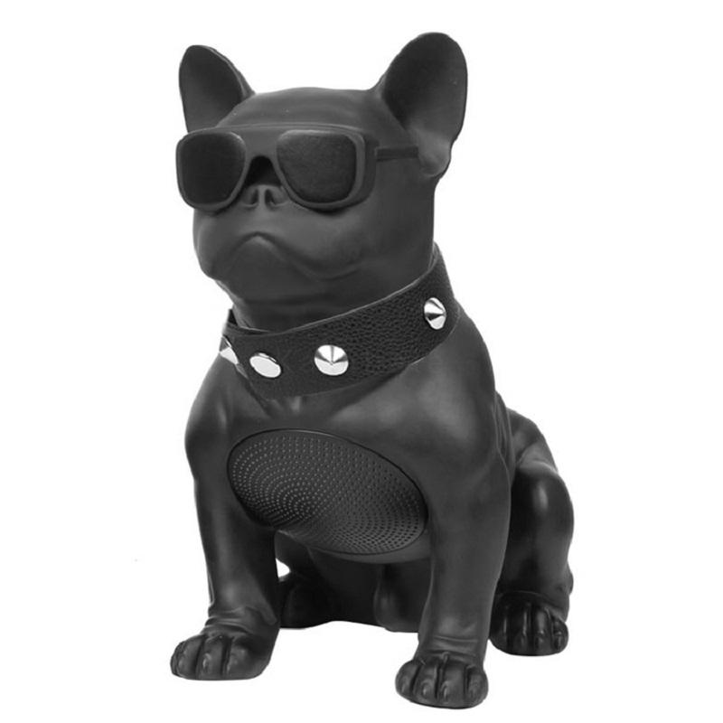 Loa Bluetooth không dây Bulldog Loa di động Boombox Bass Chất lượng âm thanh 3D vòm Hỗ trợ Radio Loa siêu trầm đa chức năng TF TWS Màu sắc: Đen