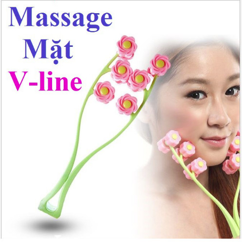 Dụng Cụ Massage Bông Hoa Làm Thon Gọn Mặt Vline, giúp tăng cường sự trao đổi chất nhằm làm chậm quá trình lão hóa, tăng sức đàn hồi cho da