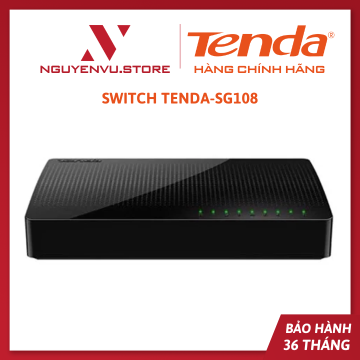 Switch TENDA-SG108 8 cổng tốc đô Gigabit 100/1000 Mbs - Hàng Chính Hãng