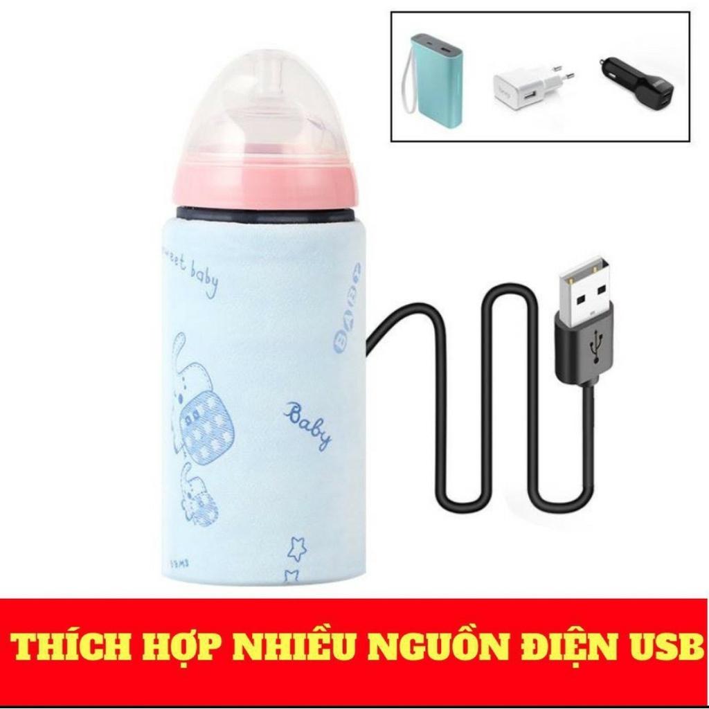 Túi giữ nhiệt bình sữa dây cắm Usb