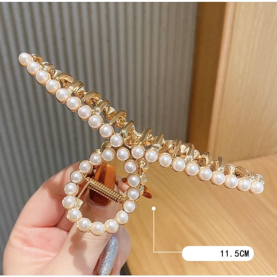 Kẹp tóc Hàn Quốc kẹp tóc kim loại Aikimo cặp tóc kim loại càng cua siêu sang chảnh hottrend KD1