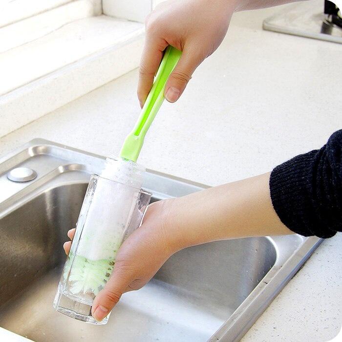 1pc Long handle Cup Brush Strong Decontamination Bottle Cleaning Brush