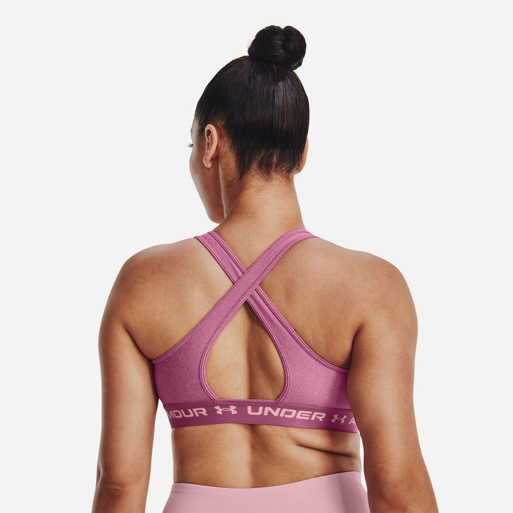 Áo bra thể thao nữ Under Armour Crossback Mid Hthr - 1361036-669