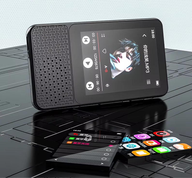 Máy Nghe Nhạc MP3 Bluetooth 5.0 Màn Hình Cảm Ứng 2.4 Inch Có Loa Tích Hợp RUIZU M18 Bộ Nhớ Trong 16GB - Hàng Nhập Khẩu