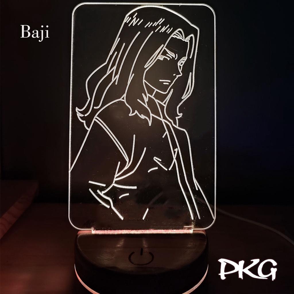 Đèn Ngủ Led 3D BAJI nhân vật Anime phát sáng 16 màu cảm ứng có điều khiển từ xa