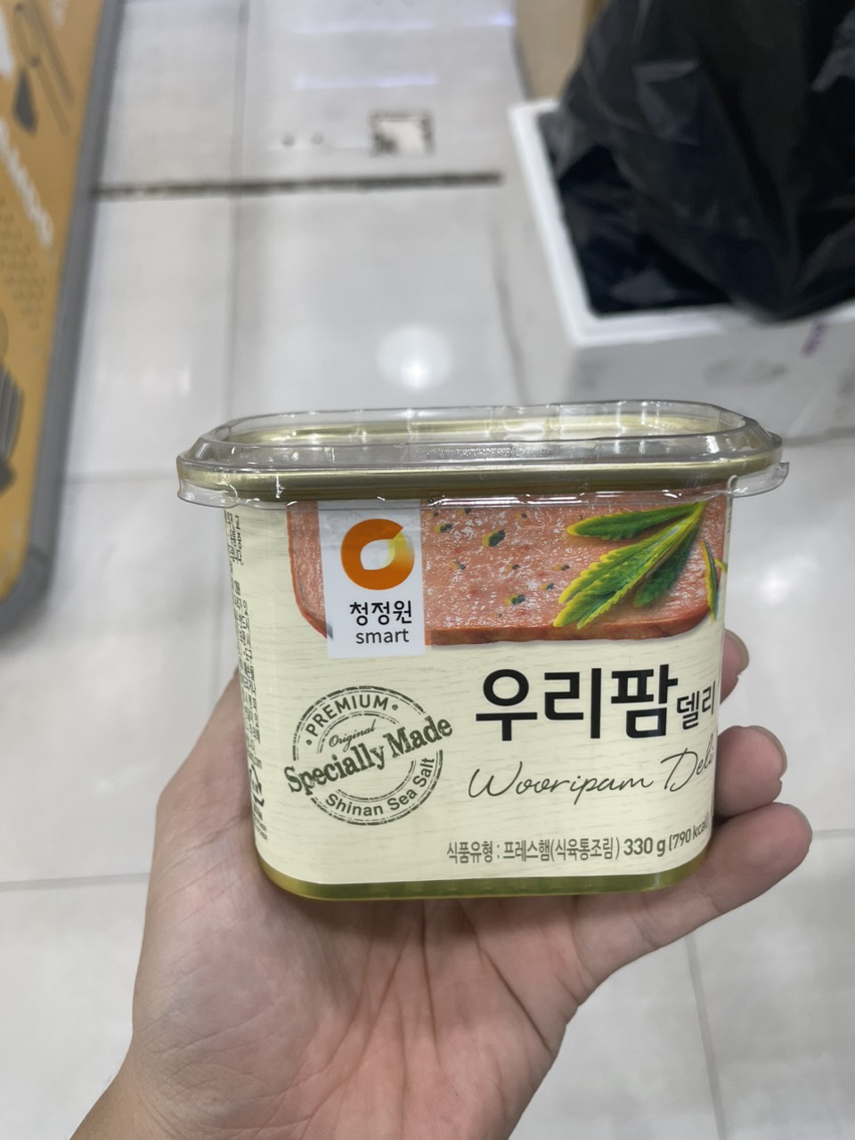 Thịt Hộp Woori PAM Daesang Hàn Quốc Hộp 330G/ 대상) 우리팜 델리 330G
