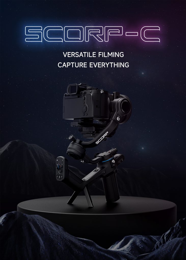 Gimbal Chống Rung Feiyu Scorp C Cho Máy Ảnh DSLR và Mirrorless - Hàng Chính Hãng