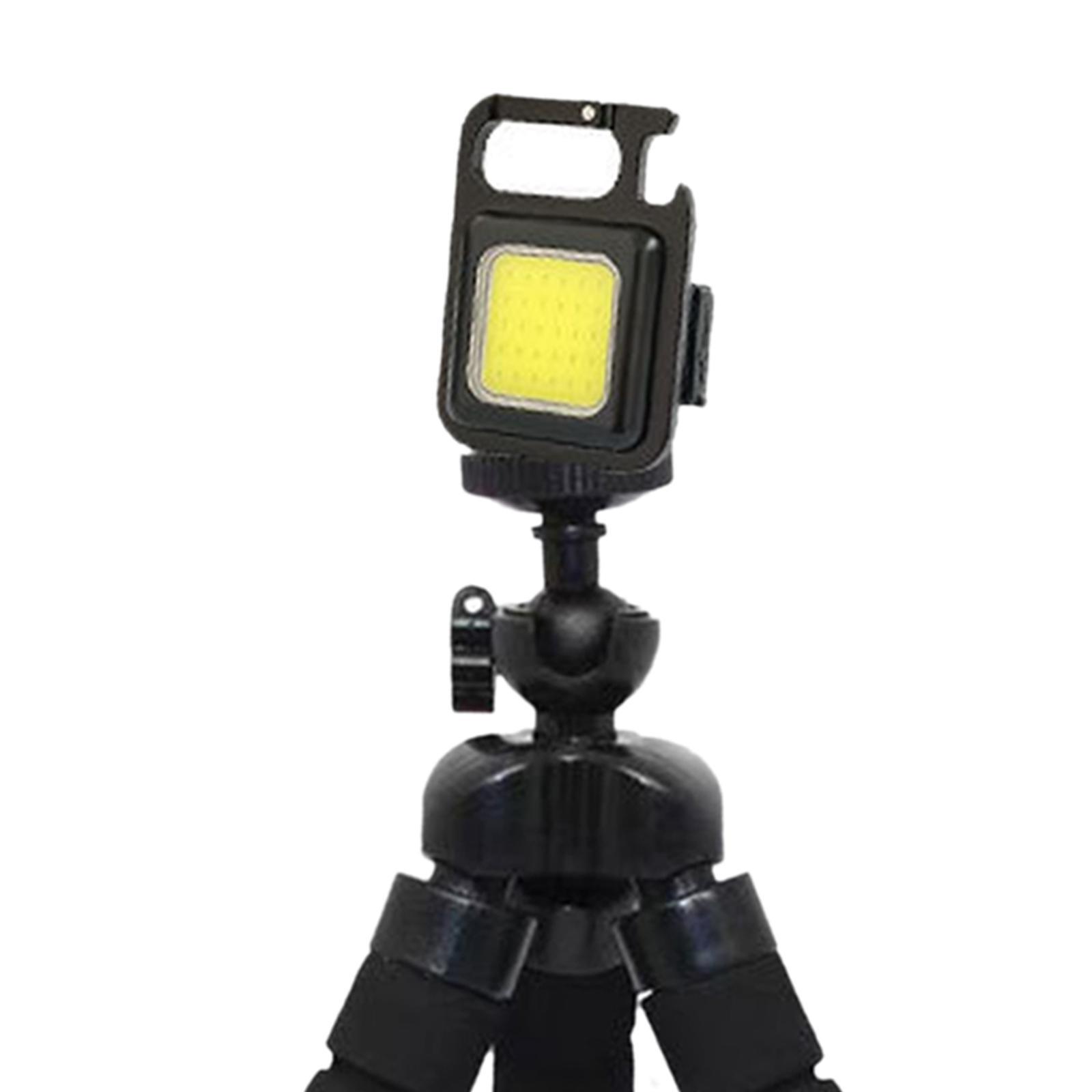 COB Keychain Flashlight  Pocket USB Rechargeable for Climbing Walking