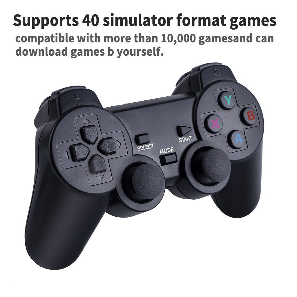 Máy chơi game điện tử 4 nút tay cầm không dây GAME STICK 4K ULTRA_HD Joystick 360 - 2 người chơi - kết nối TV 4K - Thẻ SD 32G +3000 games -Game console thiết bị game mượt - Tặng cáp chuyển HDMI