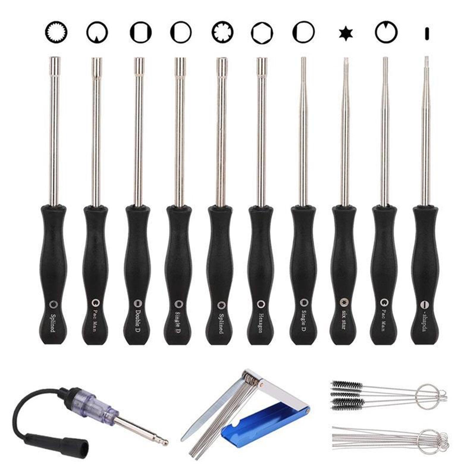 10Pcs Carburetor Adjustment Tool Kit, Carb Adjustment Screwdriver Tool with Carburetor Cleaning Brush, Ignition Spark