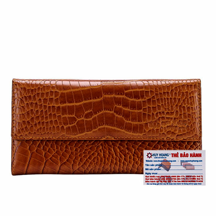 Ví Nữ Huy Hoàng HT3148 (9.5 x 19 cm) - Nâu