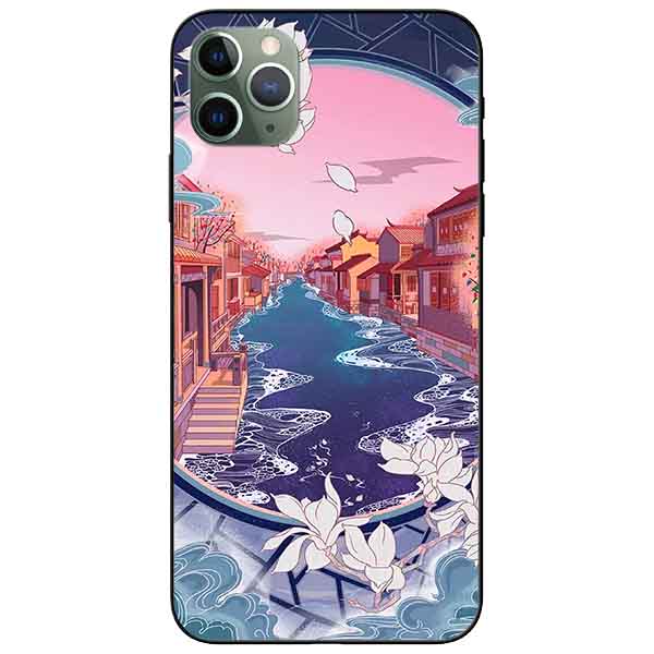 Ốp lưng in cho Iphone 11 Pro Max Mẫu Khung Cảnh