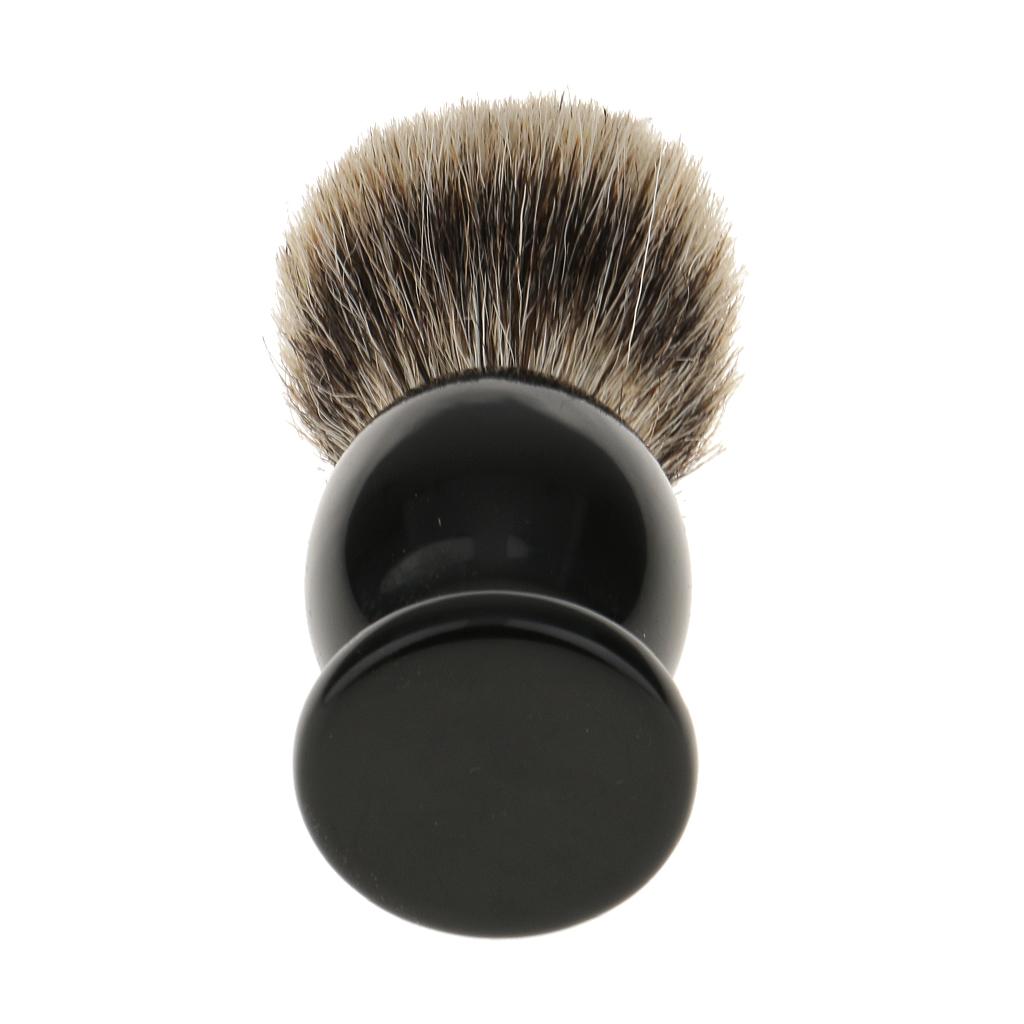 Pro Soft Men Facial Cleaning Hair Shaving Set Brush with Soap Mug Bowl Cup for Safety Shave Travel Kit, Father Gift