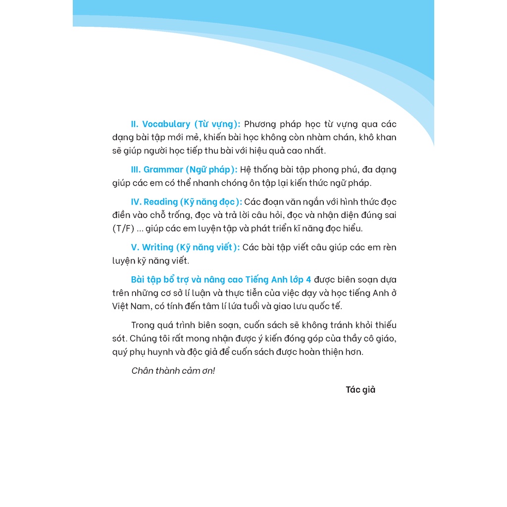 Sách - GLOBAL SUCCESS - Bài tập bổ trợ và nâng cao tiếng anh lớp 4 tập 2 - MT