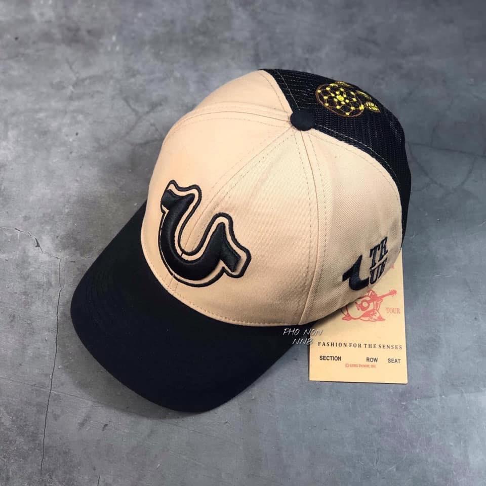 Nón kết Mũ Ông địa True Religion Cap True  Nón Lưới Kaki Cotton Logo Thêu U Unisex Thương Hiệu Cá TínhFreesizeMonoshop