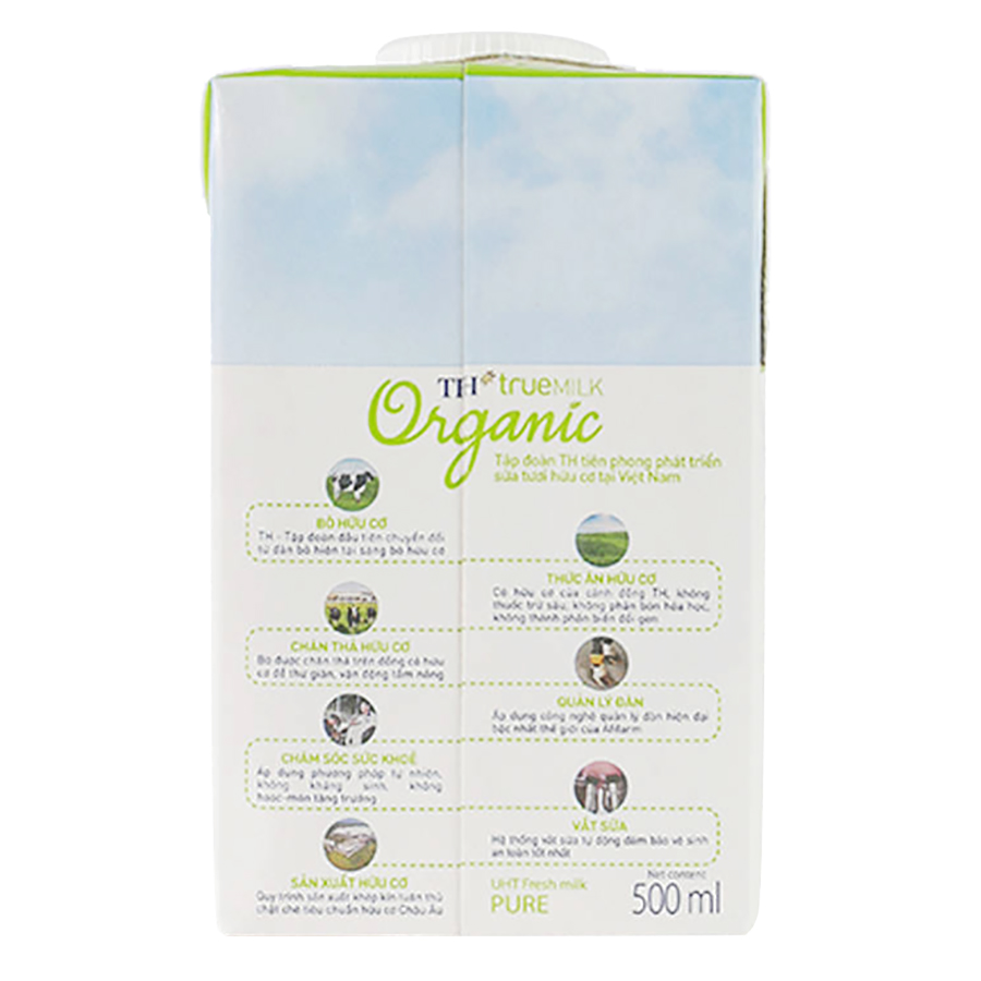 Sữa Tươi Tiệt Trùng Hữu Cơ TH True Milk Organic