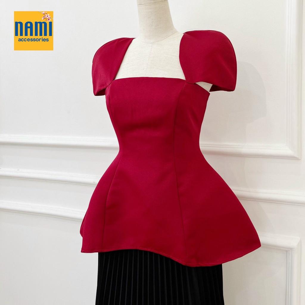 Áo peplum tay búp outfit sang chảnh điệu đà Nanami - ATNU053