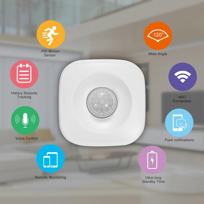 WIFI Motion PIR Sensor Detector for TUYA Smart Life APP IFTTT Burglar Alarm