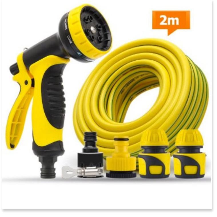 Đầu phun nước với 10 kiểu phun đầu nối + 2m dây