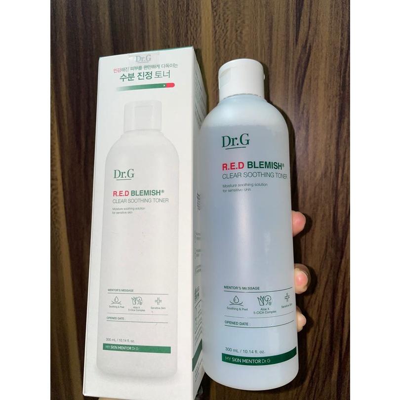 Nước hoa hồng cân bằng da Dr.G R.E.D Blemish Clear Soothing Toner Hàn Quốc 300ml