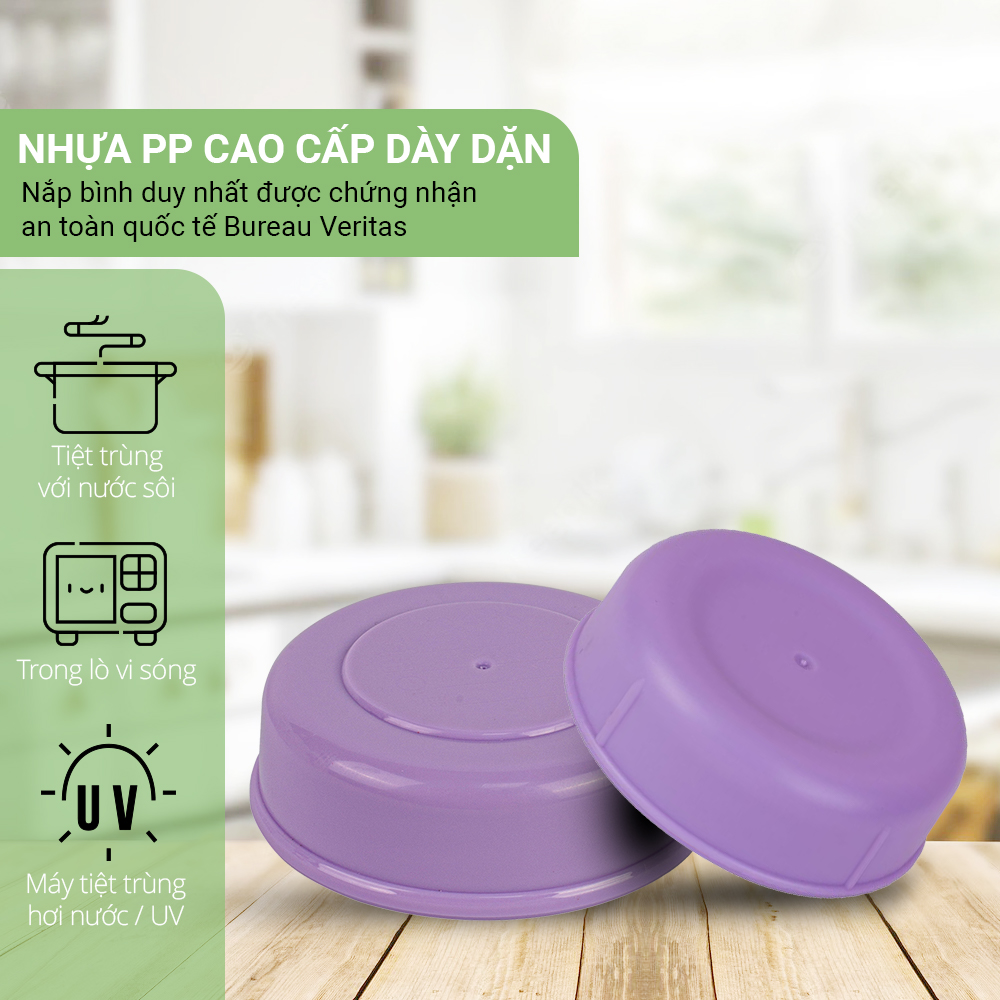 Nắp Bình Sữa Mama's Choice, Tương Thích Bình Sữa Cổ Rộng Spectra, Avent, Rozabi và Bình Sữa Cổ Hẹp Medela, Unimom