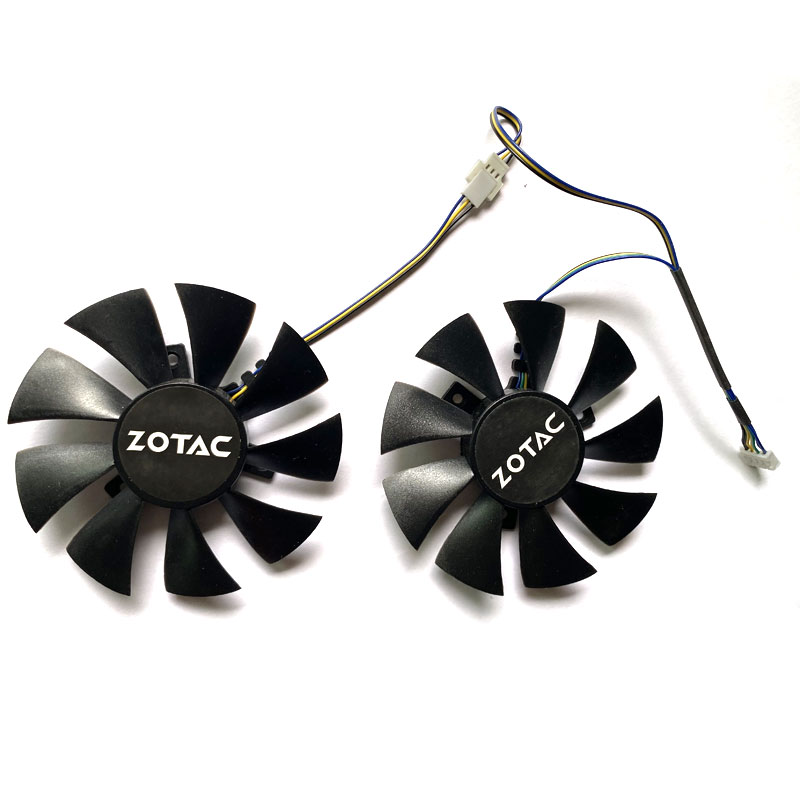NEW 2PCS 85MM GA91S2H 4PIN DC 12V 0.35A GTX1060 GPU Fan For GeForce GTX 1060 AMP Edition GTX 1070 Mini Graphics Card Fans