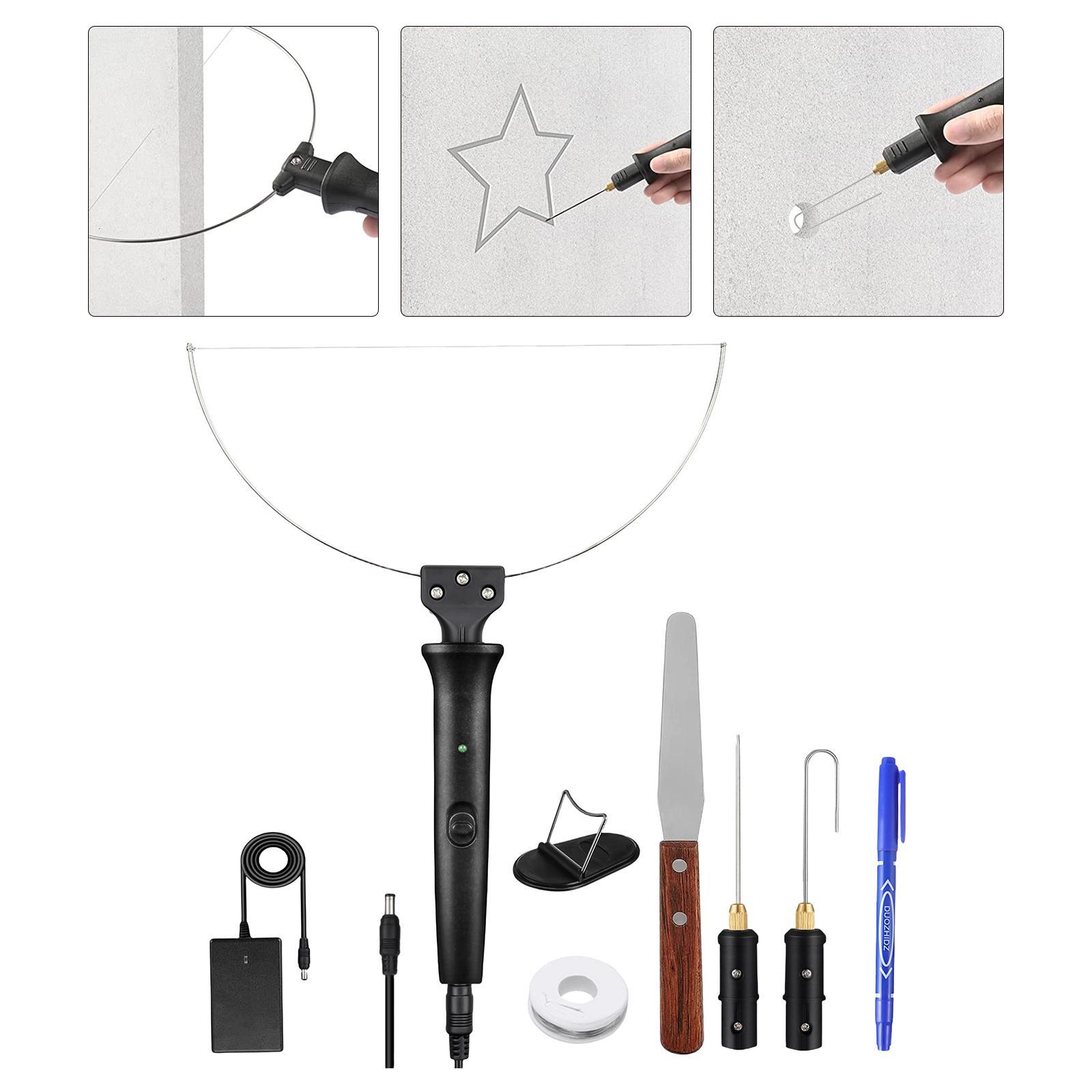 9Pcs Hot Wire Foam Cutter Crafts Polyethylene Carving Portable Foam Cutting Machine Electric Foam Cutter Heating Wire Tool Kit for Carving