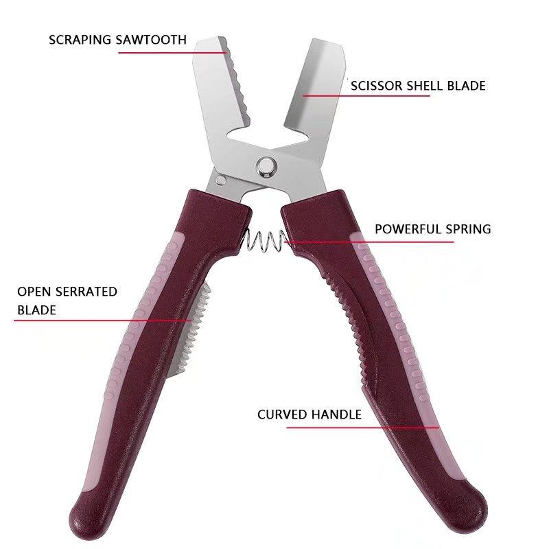Kéo cắt vỏ hạt dẻ 3 trong 1 Kìm bóc vỏ quả óc chó