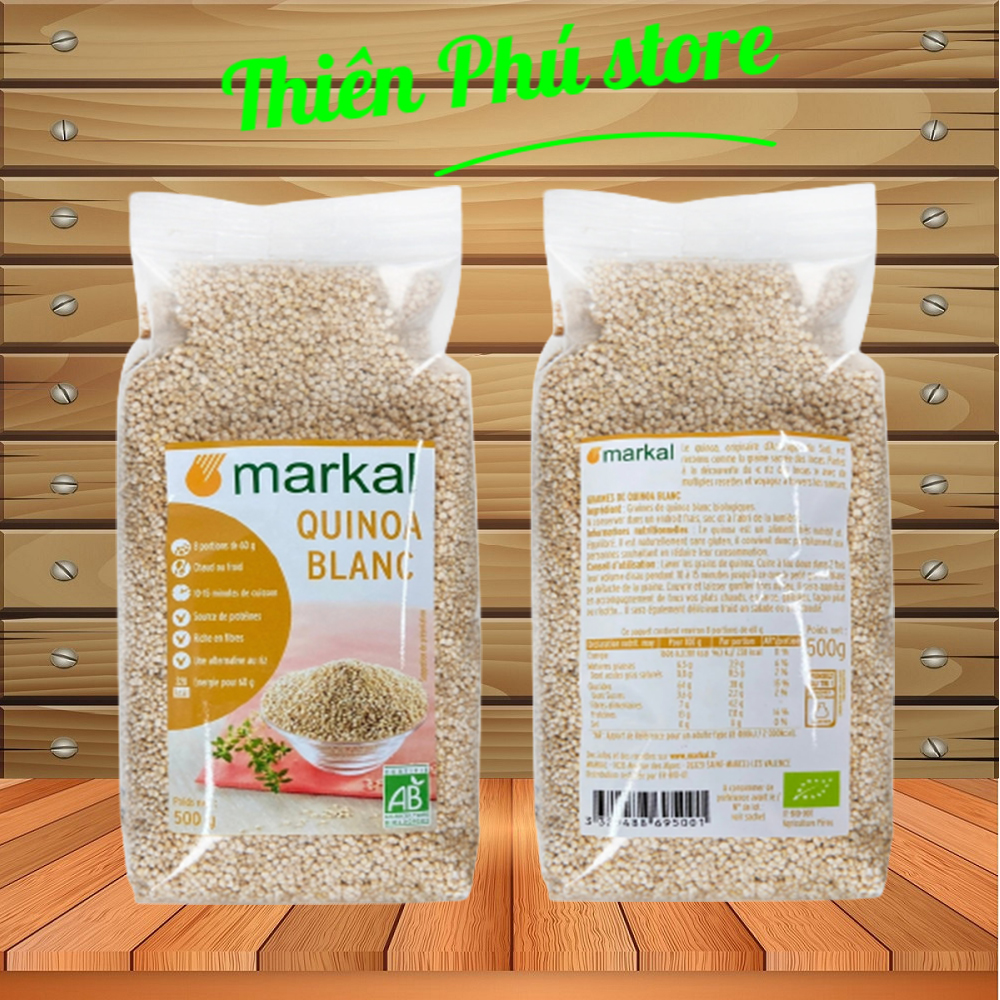 Hạt diêm mạch quinoa trắng hữu cơ Markal 500g