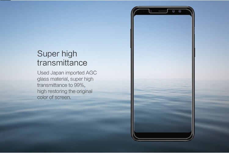 Tấm dán kính cường lực độ cứng 9H dành cho Samsung A8 Plus - KCL01