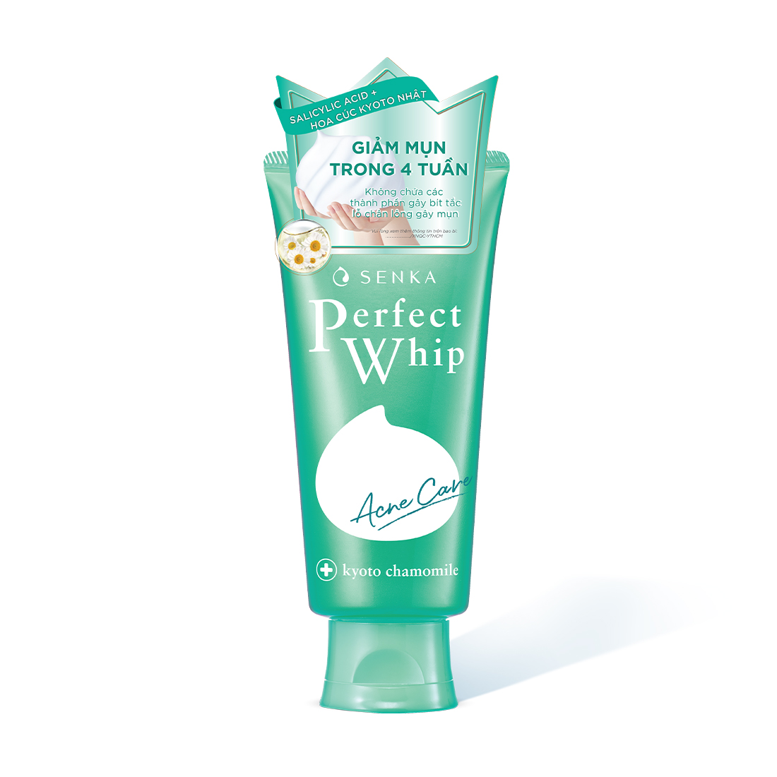 Sữa rửa mặt tạo bọt dành cho da mụn Senka Perfect Whip Acne Care (100g)