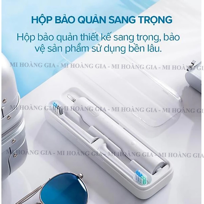 Bàn chải điện Xiaomi Shell DR-BEI Sonic BET-C01- Hàng Nhập Khẩu