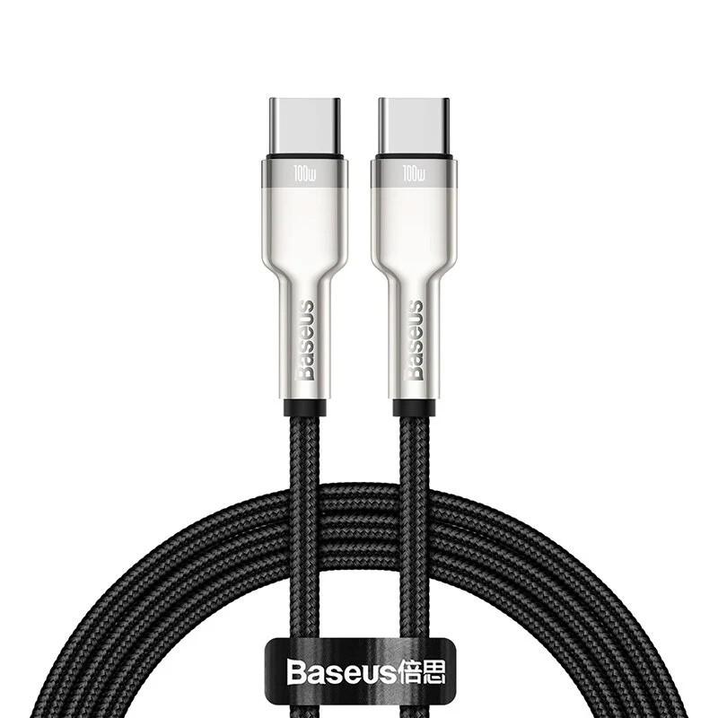 Cáp sạc nhanh 100W Baseus Cafule Metal Data Cable Type C to Type C - Hàng chính hãng.