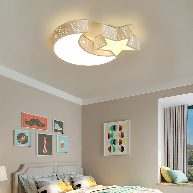 Đèn trần BOSTE với 3 chế độ ánh sáng, tiết kiệm điện năng, trang trí nội thất sang trọng - kèm điều khiển từ xa - .