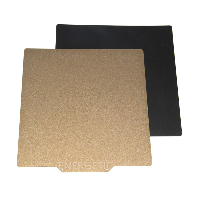 Các bộ phận máy in 3D năng lượng PEI Flex Tấm thép Spring Tấm có kết cấu và mịn PEI Base 400x400mm cho Tronxy X5S-400