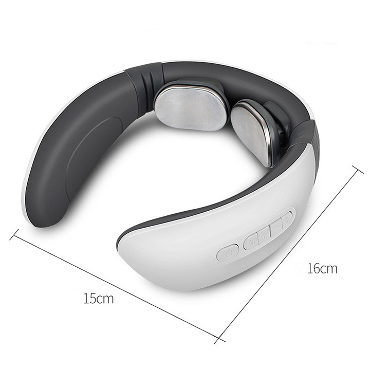 Máy massage cổ vai gáy đa chức năng với 2 đầu massage, pin sạc 5V/500mA giải pháp vật lý trị liệu hiệu quả